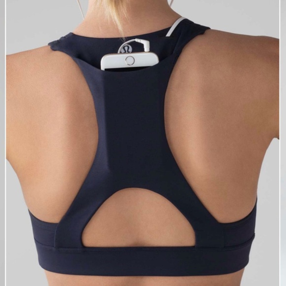 Lululemon Pace Perfect Navy Sports Bra size 8